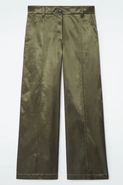 COS PINTUCKED SATIN UTILITY PANTS-Women Vests & Tailoring | Pants