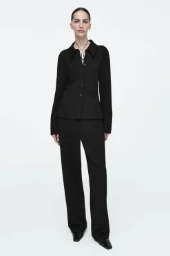COS PINTUCKED STRAIGHT-LEG PANTS-Women Pants