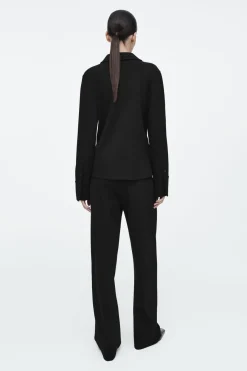 COS PINTUCKED STRAIGHT-LEG PANTS-Women Pants