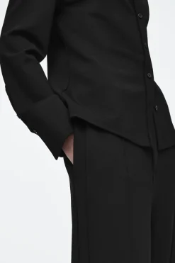 COS PINTUCKED STRAIGHT-LEG PANTS-Women Pants