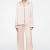 COS PIPED SILK PAJAMA PANTS-Women Pants