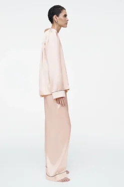 COS PIPED SILK PAJAMA PANTS-Women Pants