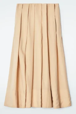 COS PLEATED A-LINE MIDI SKIRT-Women Skirts
