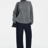 COS PLEATED BARREL-LEG CHINOS-Women Pants