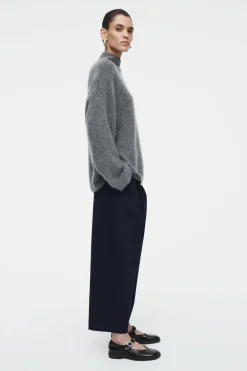 COS PLEATED BARREL-LEG CHINOS-Women Pants