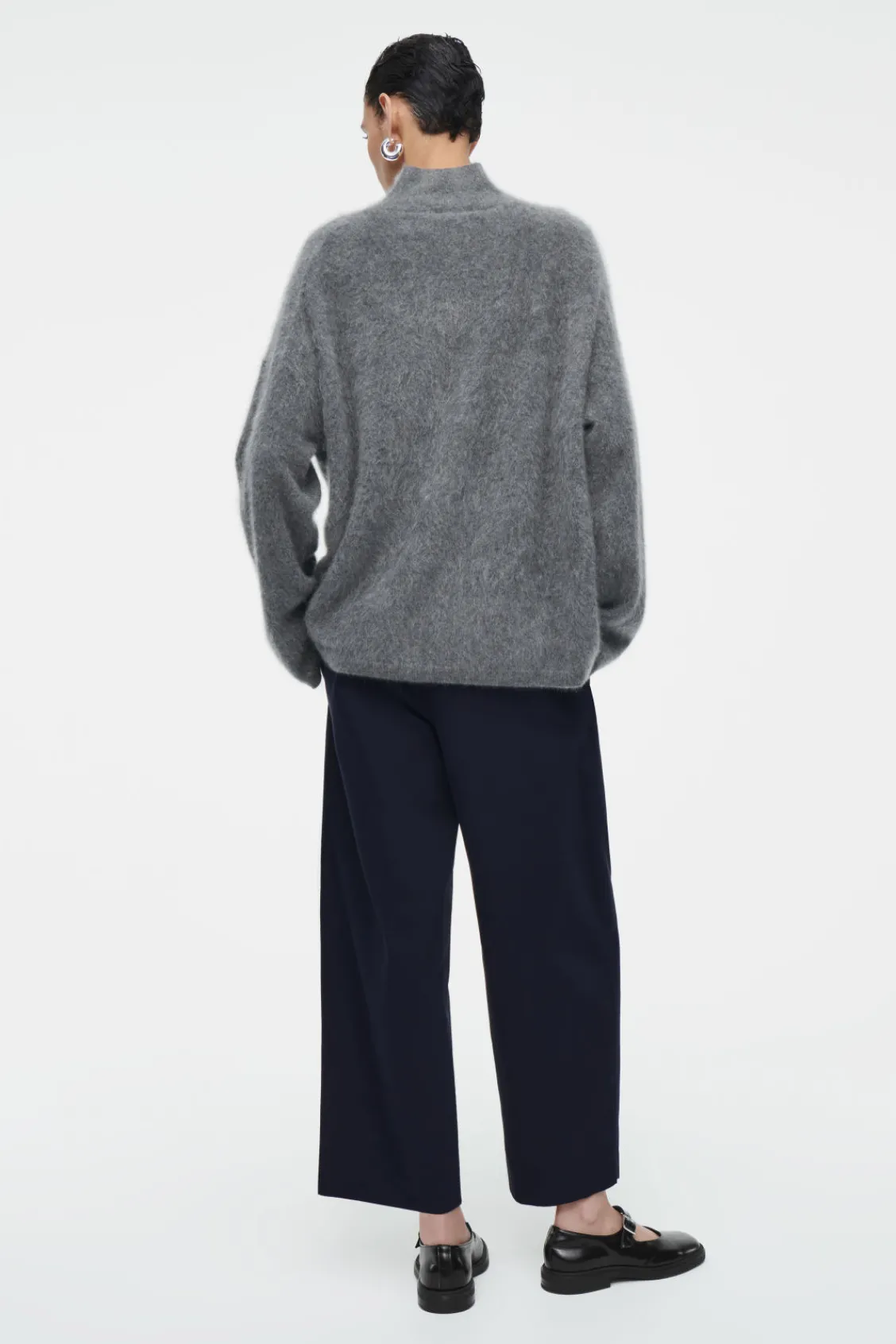 COS PLEATED BARREL-LEG CHINOS-Women Pants