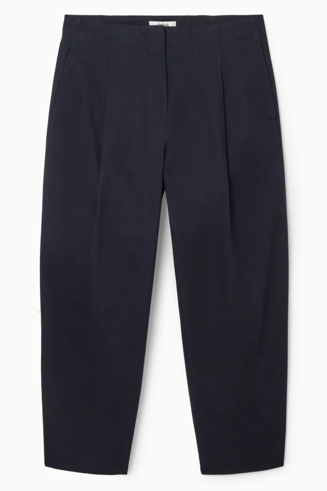 COS PLEATED BARREL-LEG CHINOS-Women Pants