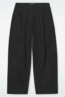 COS PLEATED BARREL-LEG CHINOS-Women Pants