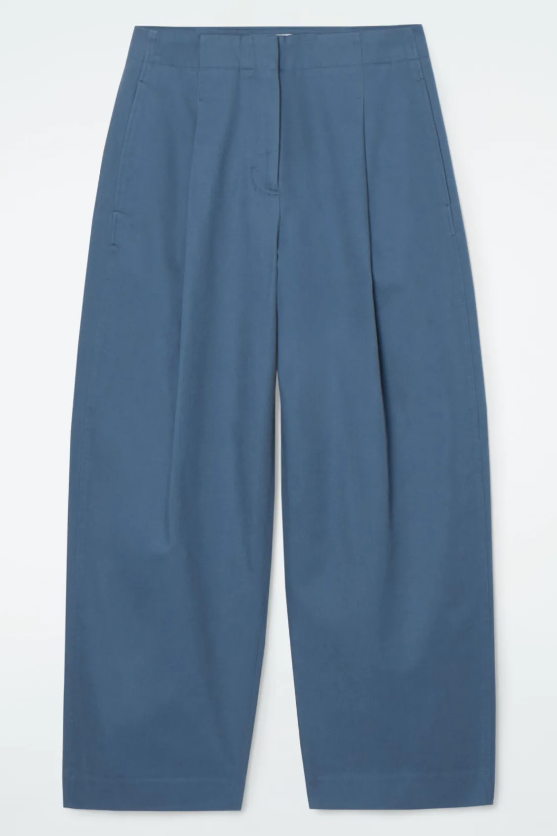 COS PLEATED BARREL-LEG CHINOS-Women Pants