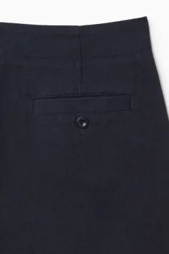 COS PLEATED BARREL-LEG CHINOS-Women Pants