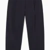 COS PLEATED BARREL-LEG TWILL CHINOS-Women Pants