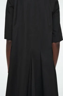COS PLEATED COTTON MINI DRESS-Women Dresses & Jumpsuits