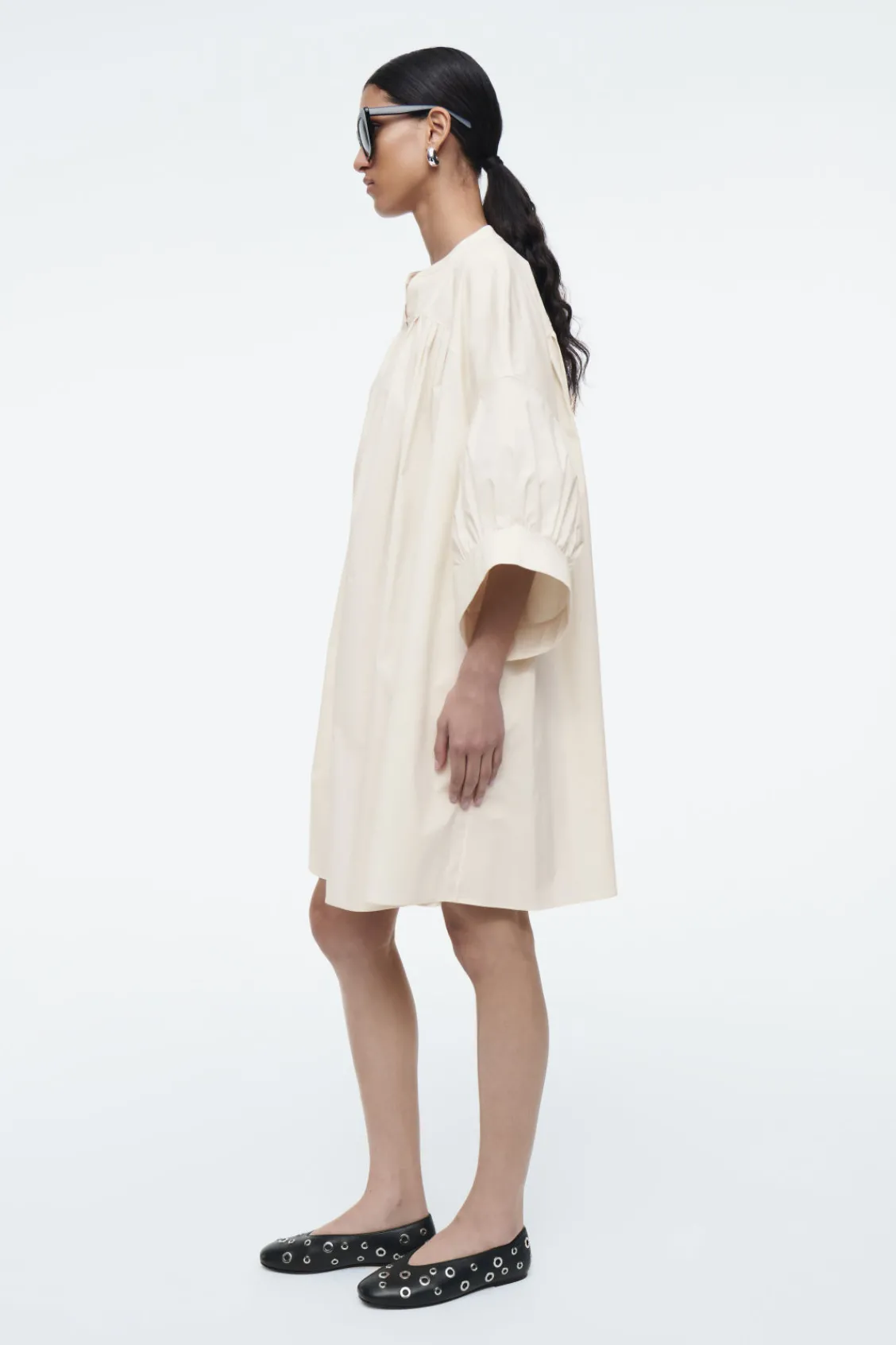 COS PLEATED MINI TUNIC DRESS-Women Dresses & Jumpsuits