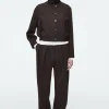 COS PLEATED WOOL-BLEND TAPERED PANTS-Women Vests & Tailoring | Pants