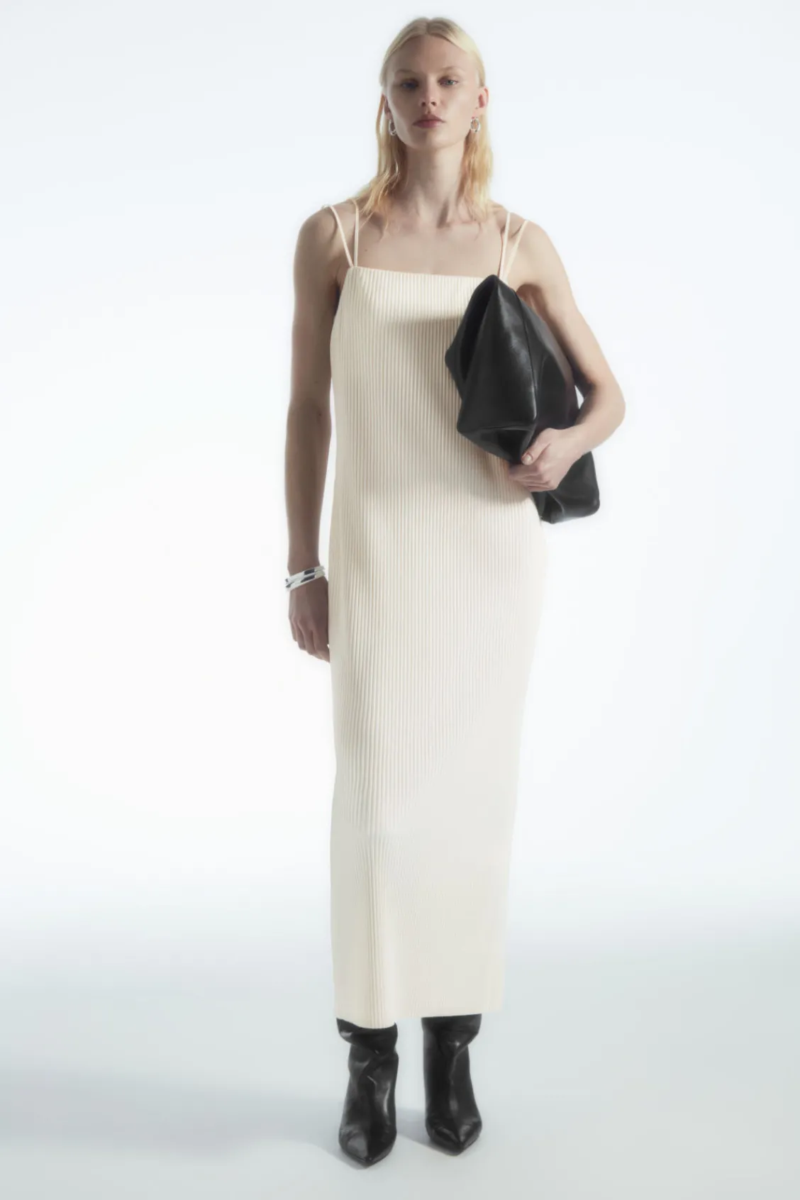 COS PLISSÉ MIDI SLIP DRESS-Women Dresses & Jumpsuits