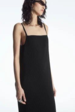 COS PLISSÉ MIDI SLIP DRESS-Women Dresses & Jumpsuits