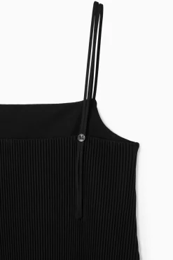 COS PLISSÉ MIDI SLIP DRESS-Women Dresses & Jumpsuits