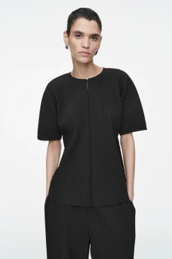 COS PLISSÉ TOP-Women Tops