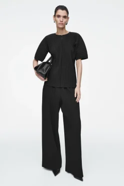 COS PLISSÉ TOP-Women Tops