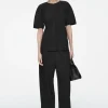 COS PLISSÉ WIDE-LEG PANTS-Women Pants