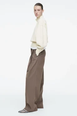 COS POINTED LEATHER KITTEN-HEEL PUMPS-Women Shoes
