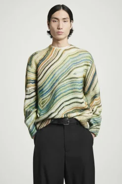 COS PRINTED ALPACA-BLEND SWEATER- Sweaters & Cardigans