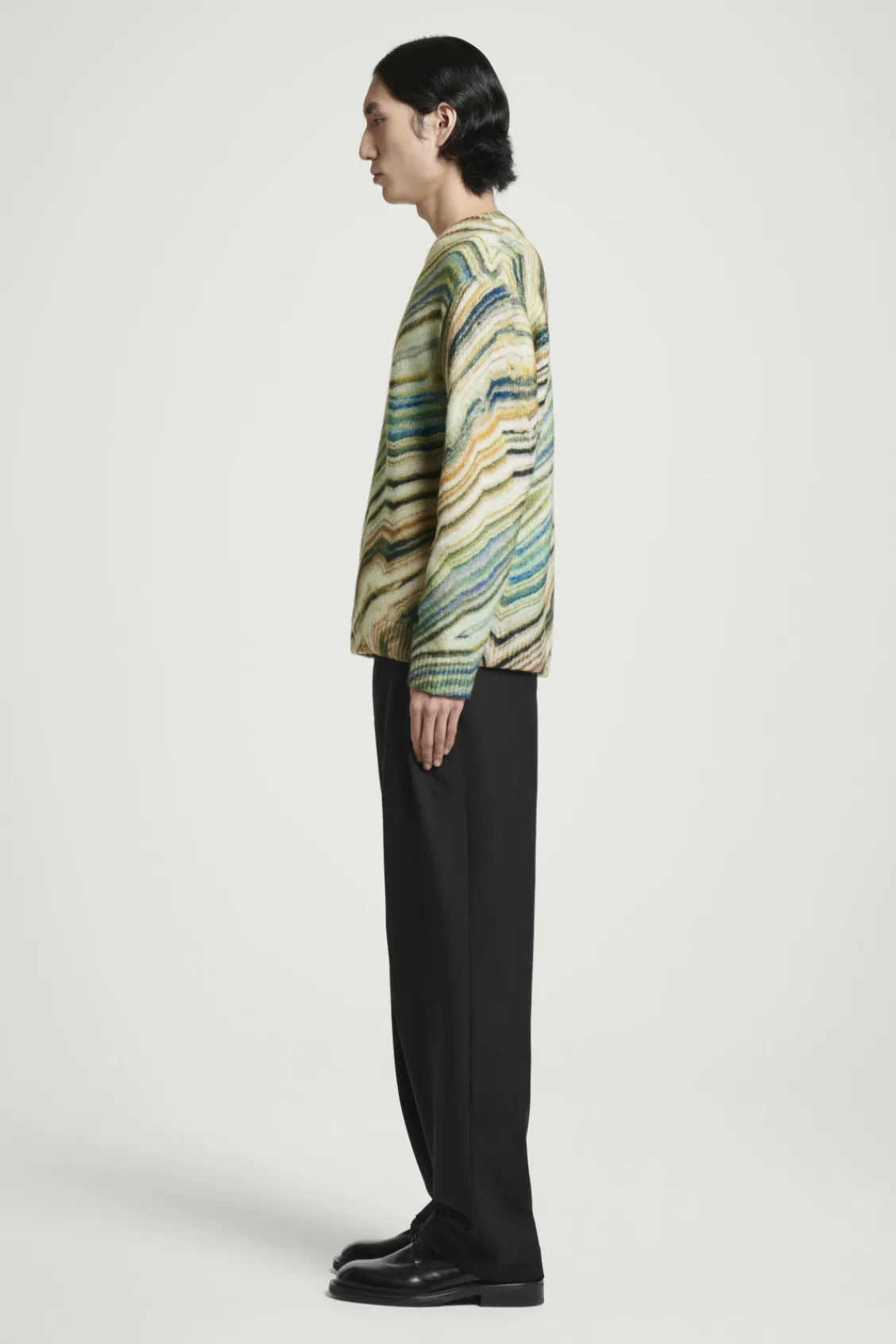 COS PRINTED ALPACA-BLEND SWEATER- Sweaters & Cardigans