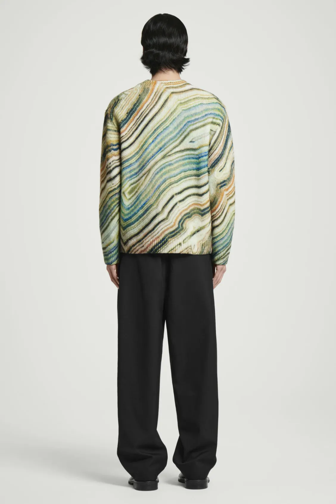 COS PRINTED ALPACA-BLEND SWEATER- Sweaters & Cardigans