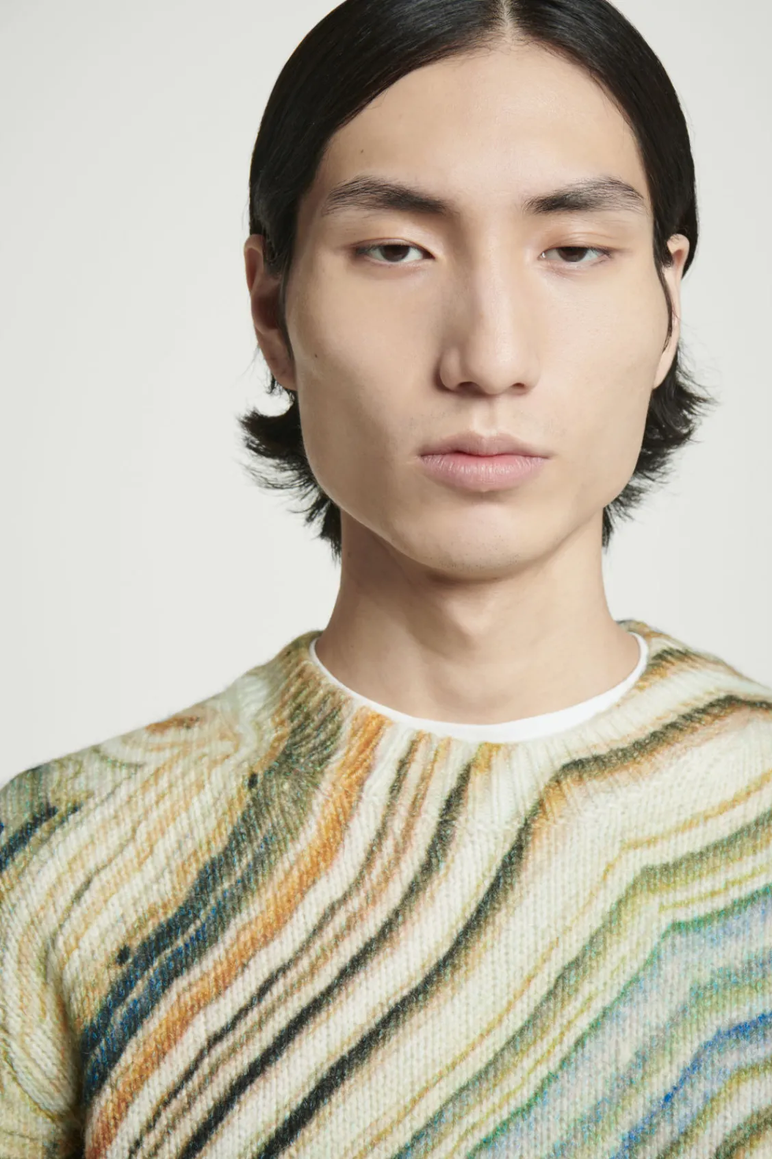 COS PRINTED ALPACA-BLEND SWEATER- Sweaters & Cardigans