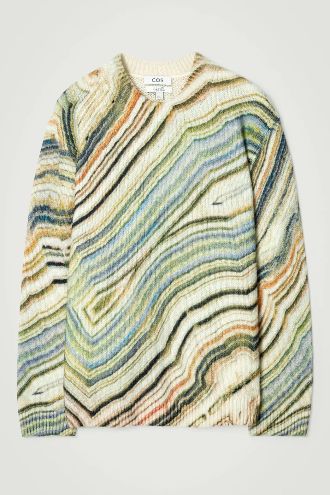 COS PRINTED ALPACA-BLEND SWEATER- Sweaters & Cardigans