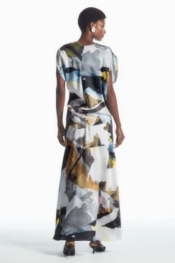 COS PRINTED ASYMMETRIC BLOUSE-Women Shirts & Blouses | Tops