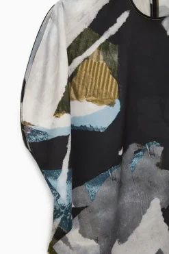 COS PRINTED ASYMMETRIC BLOUSE-Women Shirts & Blouses | Tops