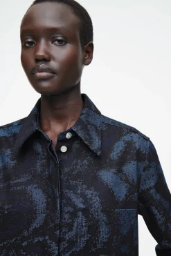 COS PRINTED DENIM SHIRT DRESS-Women Dresses & Jumpsuits