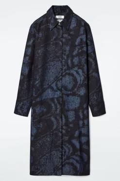 COS PRINTED DENIM SHIRT DRESS-Women Dresses & Jumpsuits