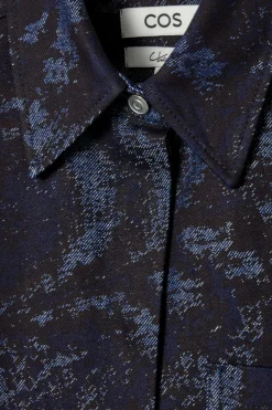 COS PRINTED DENIM SHIRT DRESS-Women Dresses & Jumpsuits