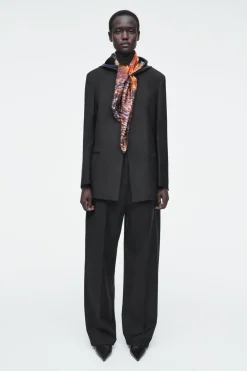 COS PRINTED SILK SCARF-Women Hats & Scarves