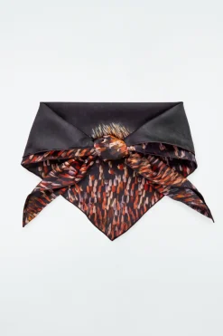 COS PRINTED SILK SCARF-Women Hats & Scarves