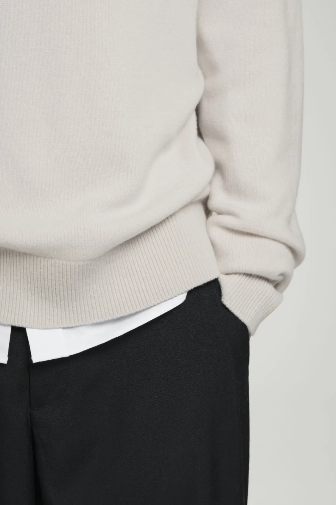 COS PURE CASHMERE FUNNEL-NECK SWEATER- Sweaters & Cardigans | Cashmere