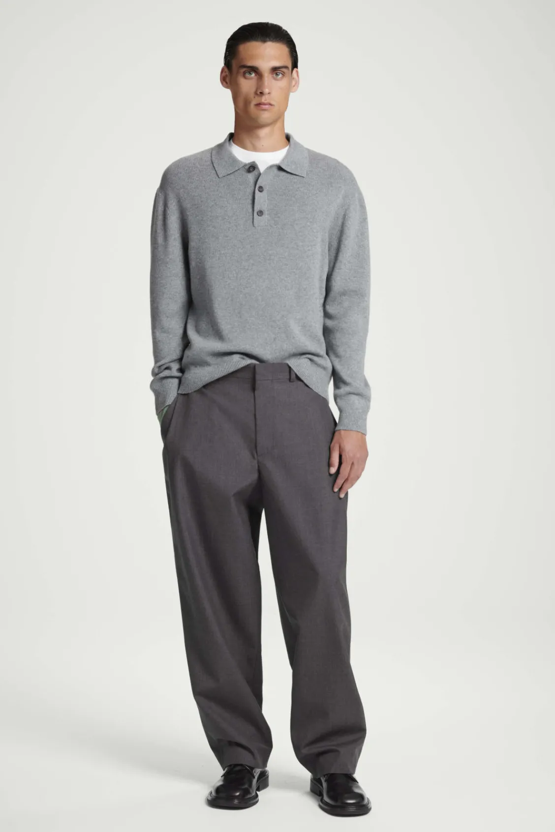 COS PURE CASHMERE POLO SHIRT- Polo Shirts | Cashmere