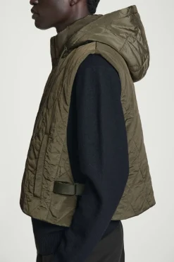 COS QUILTED HOODED HYBRID VEST- Hats & Scarves | Coats & Jackets