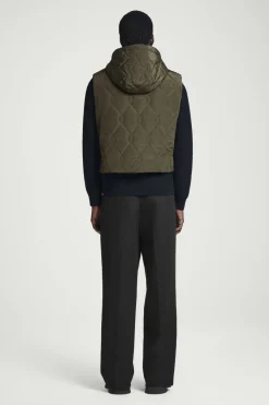 COS QUILTED HOODED HYBRID VEST- Hats & Scarves | Coats & Jackets
