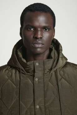 COS QUILTED HOODED HYBRID VEST- Hats & Scarves | Coats & Jackets