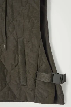 COS QUILTED HOODED HYBRID VEST- Hats & Scarves | Coats & Jackets