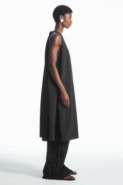 COS RACER-NECK MIDI DRESS-Women Dresses & Jumpsuits
