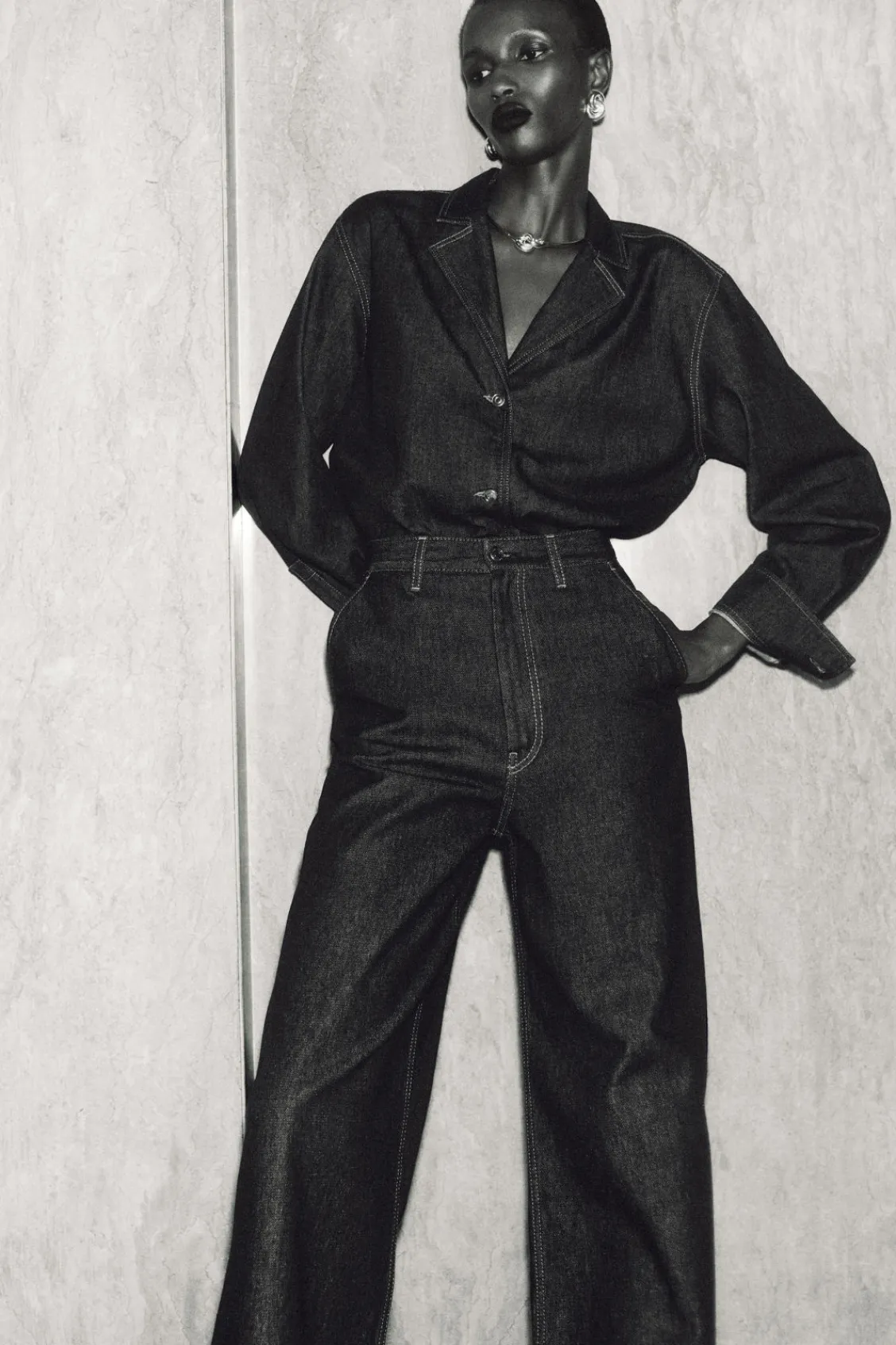 COS RAW DENIM PANTS-Women Jeans | Pants