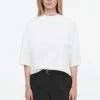 COS REGULAR BOXY MOCK-NECK T-SHIRT-Women Tops