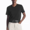 COS REGULAR BOXY V-NECK T-SHIRT-Women Tops