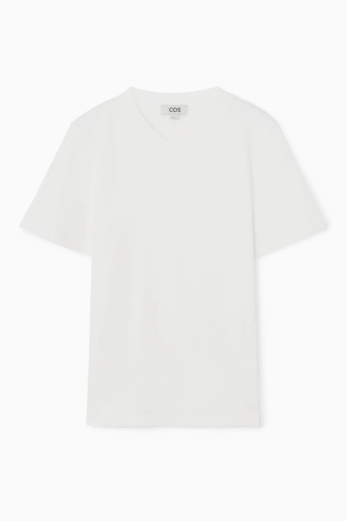COS REGULAR BOXY V-NECK T-SHIRT-Women Tops