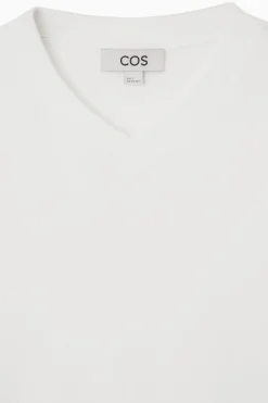 COS REGULAR BOXY V-NECK T-SHIRT-Women Tops