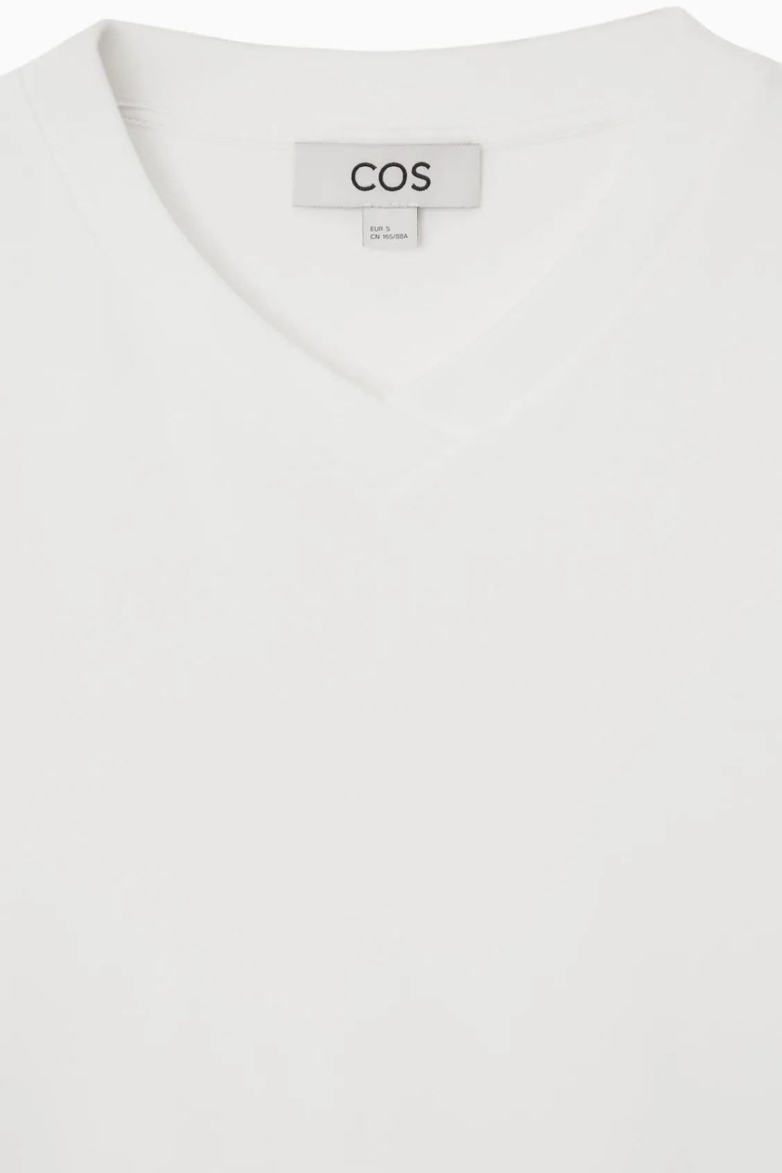 COS REGULAR BOXY V-NECK T-SHIRT-Women Tops